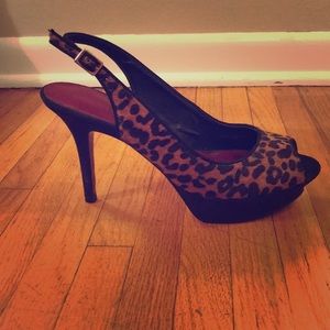 Leopard high heel